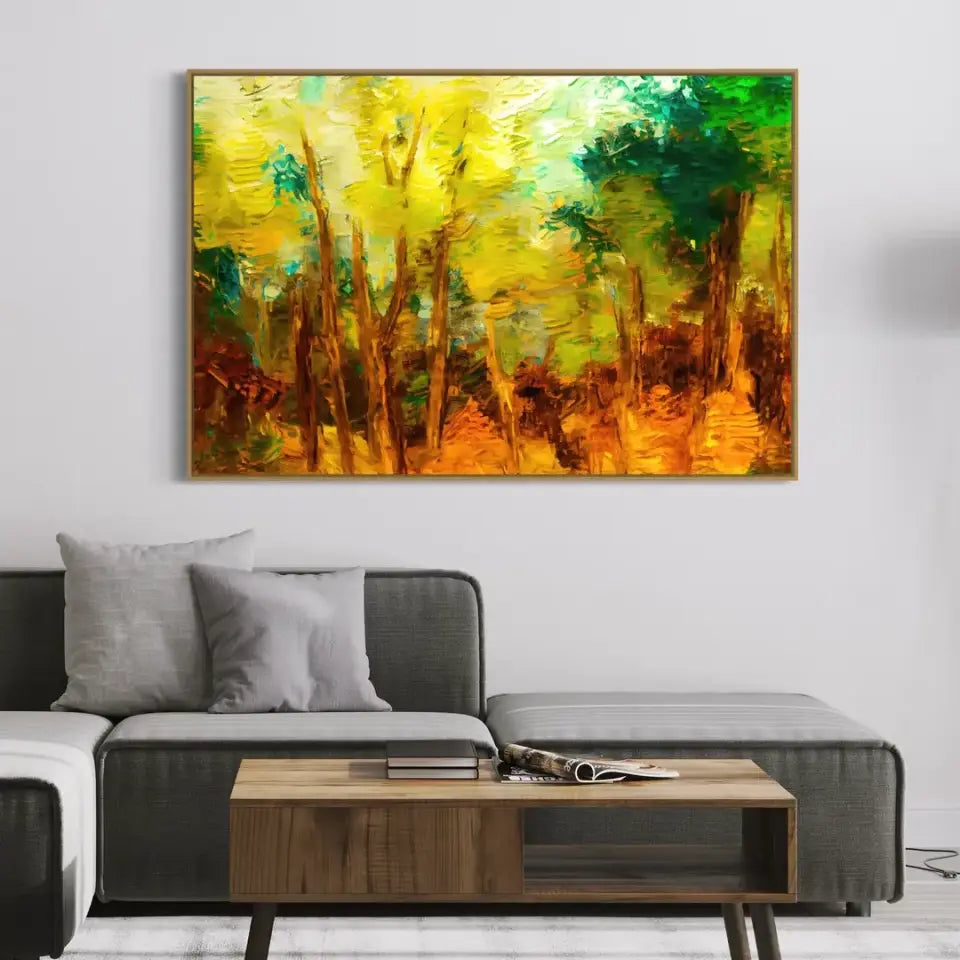 Abstract forest-acrylic painting