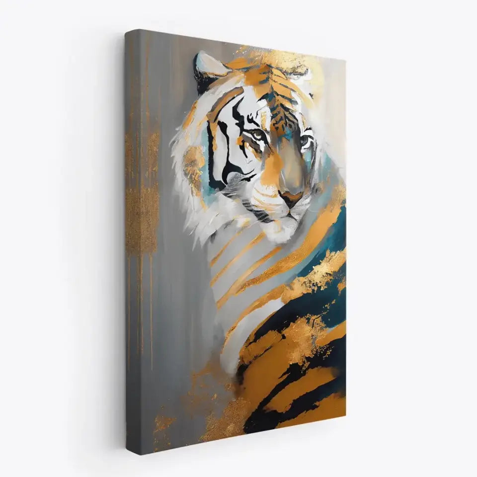 Golden Tiger painting