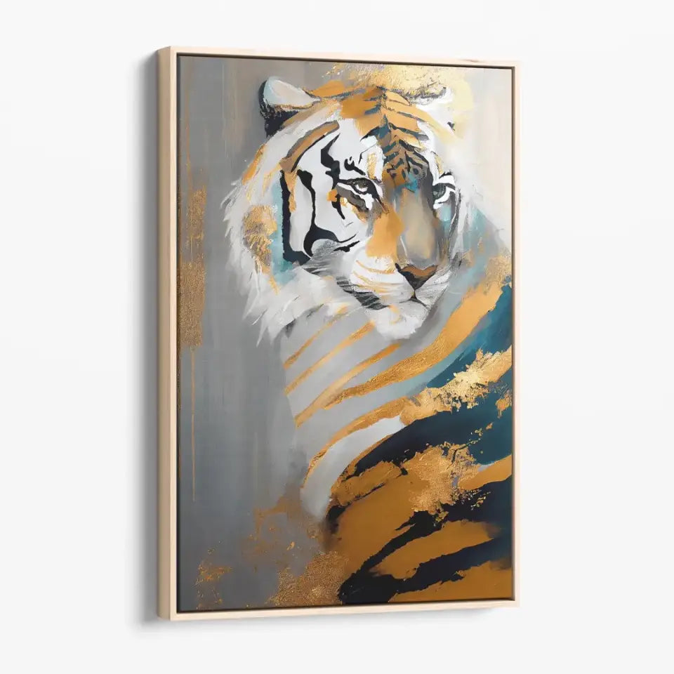 Golden Tiger painting