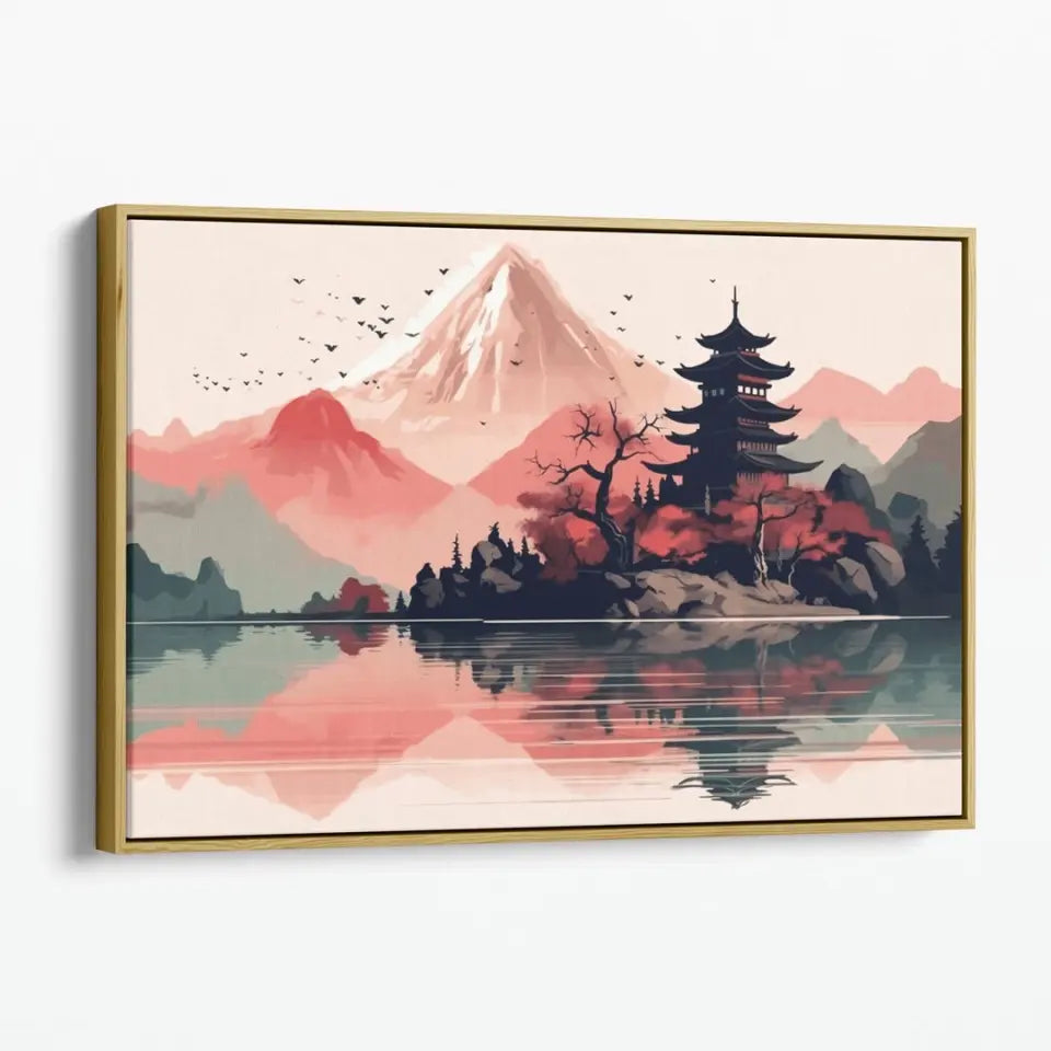 Serene Mountain and Lake Landscape