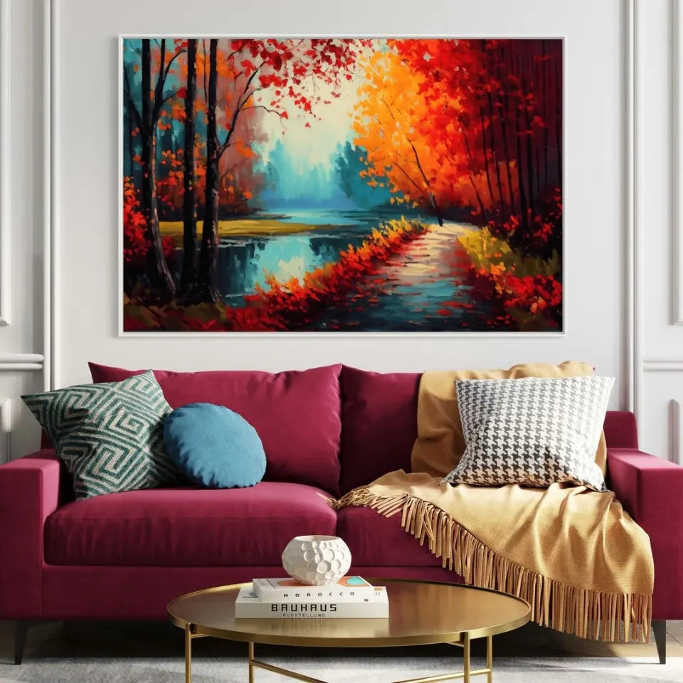 Colorful autumn forest