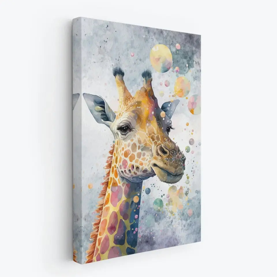 Giraffe in Bubbles