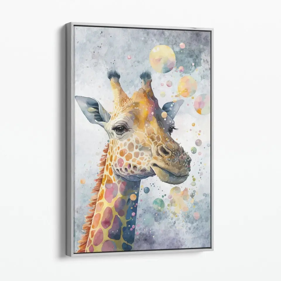 Giraffe in Bubbles