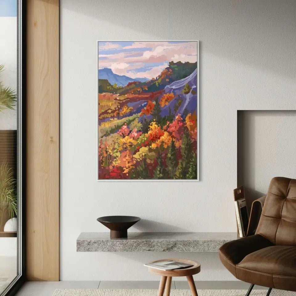 Mountain landscape in autumn