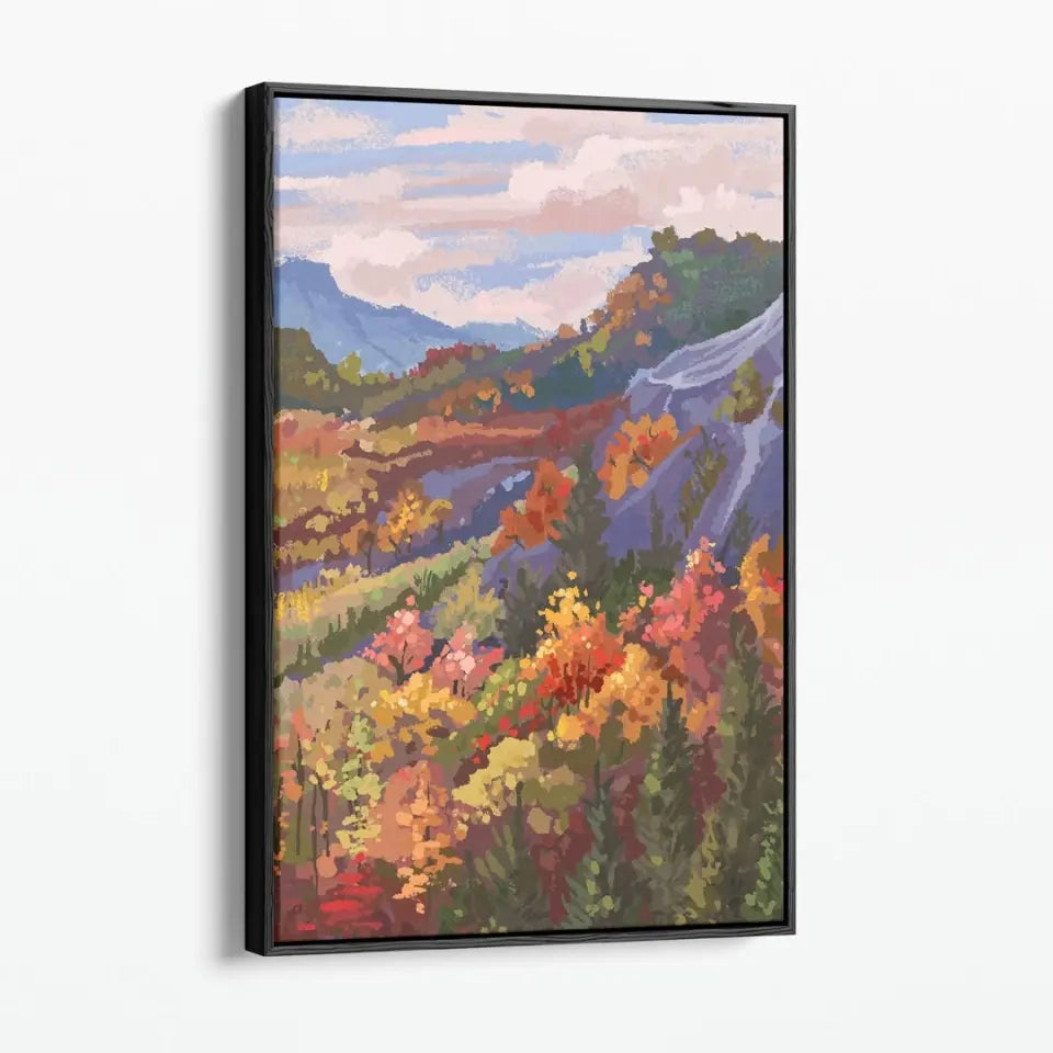 Mountain landscape in autumn