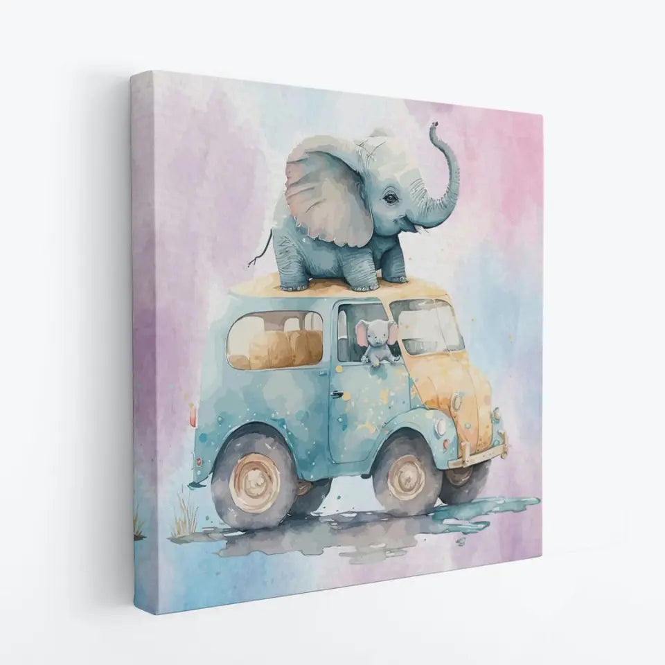 Car Riding elephant