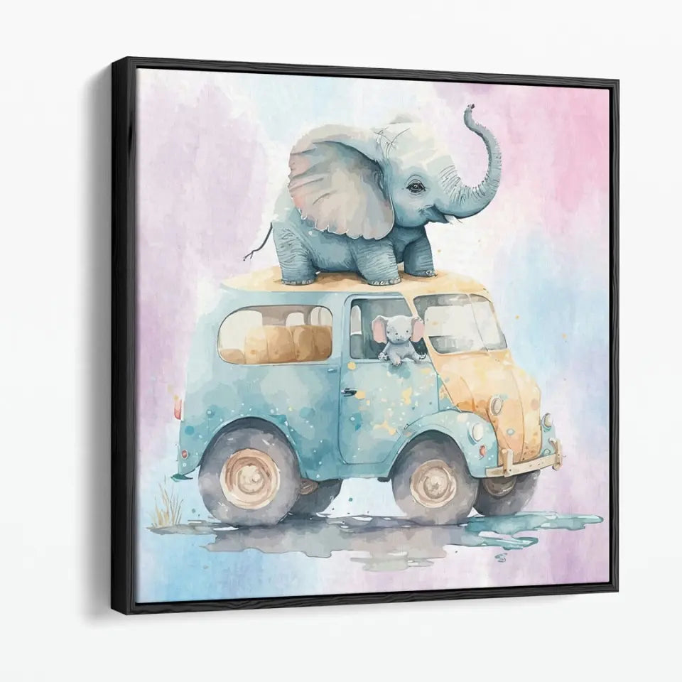 Car Riding elephant