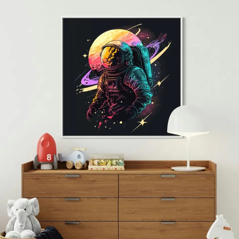 Colorful Space astronaut
