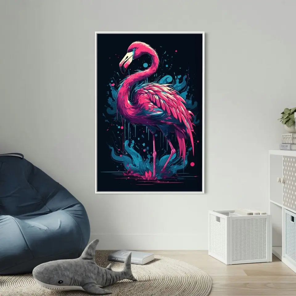 Colorful flamingo