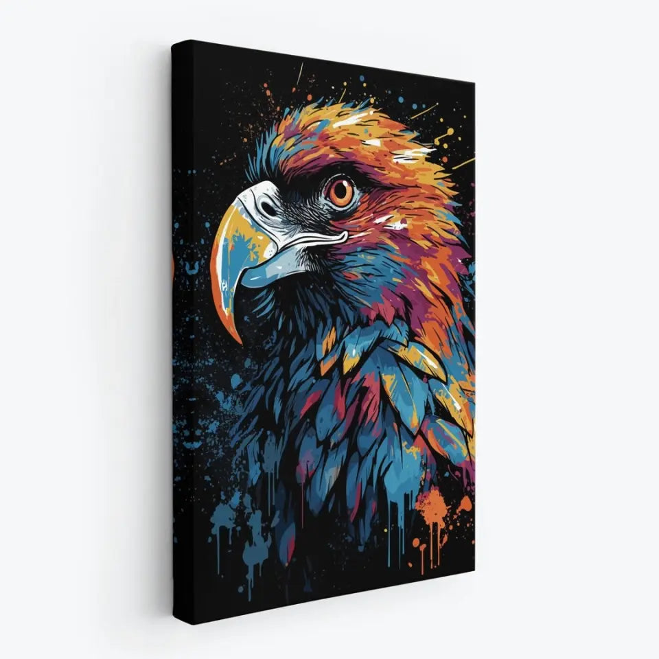 Colorful eagle in graffiti style I