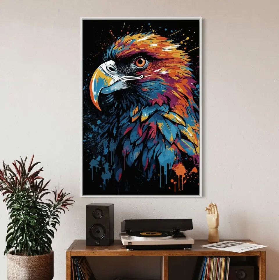 Colorful eagle in graffiti style I