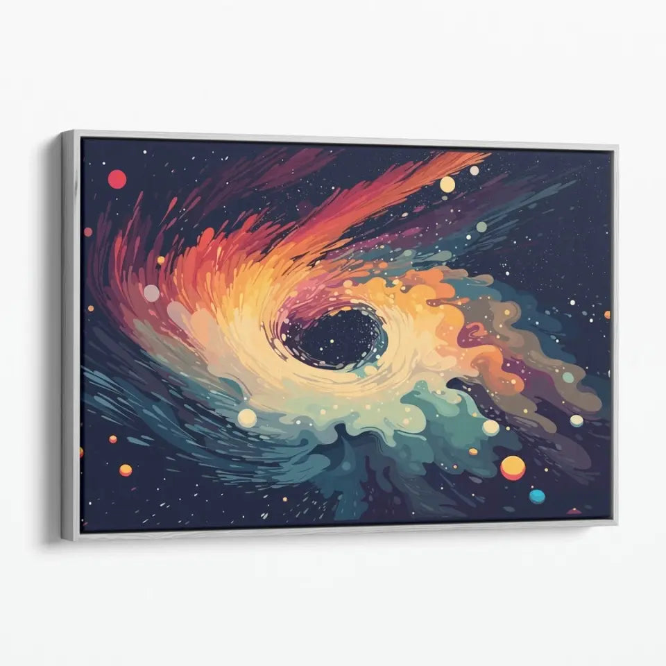 Bright and colorful space waves II