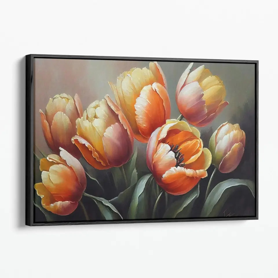 Tulips oil painting