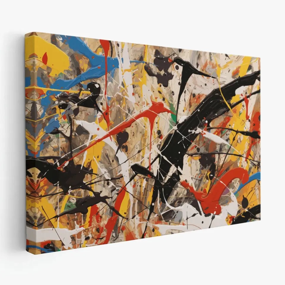 A chaotic scene, Jackson Pollock style I