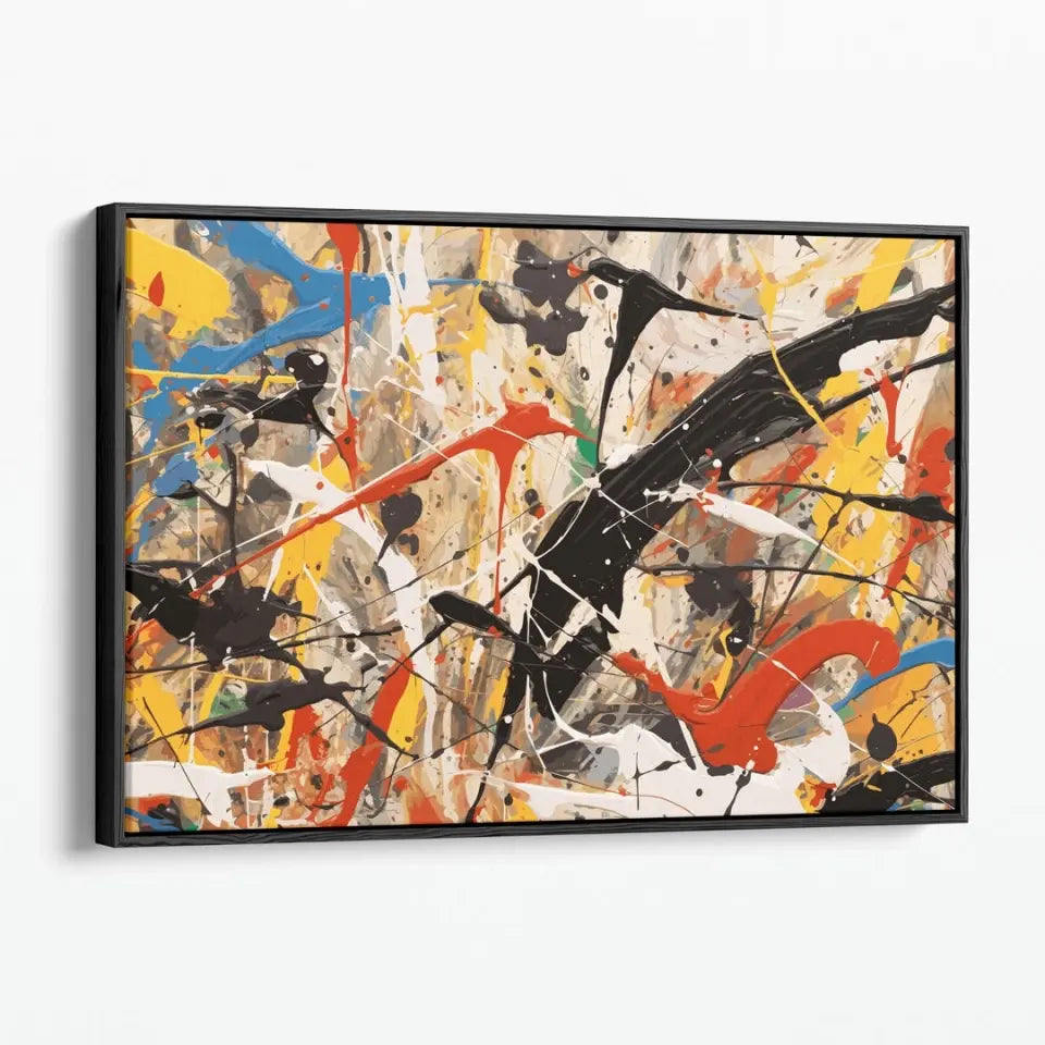 A chaotic scene, Jackson Pollock style I