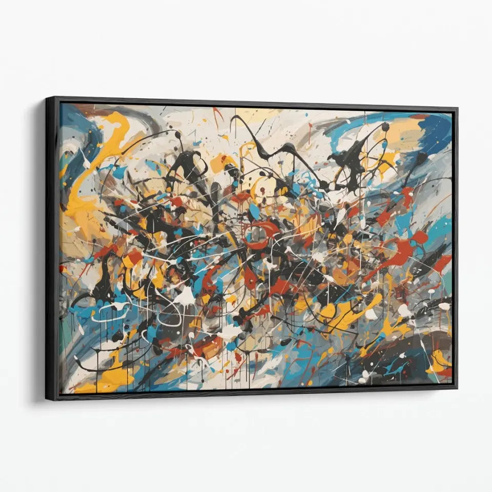 A chaotic scene, Jackson Pollock style II