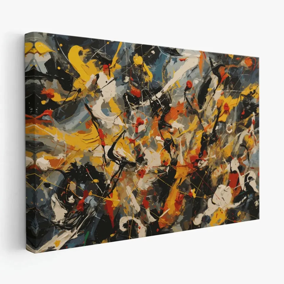 A chaotic scene, Jackson Pollock style IV