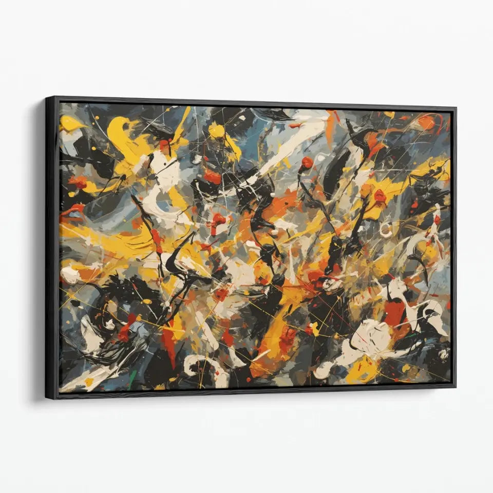 A chaotic scene, Jackson Pollock style IV