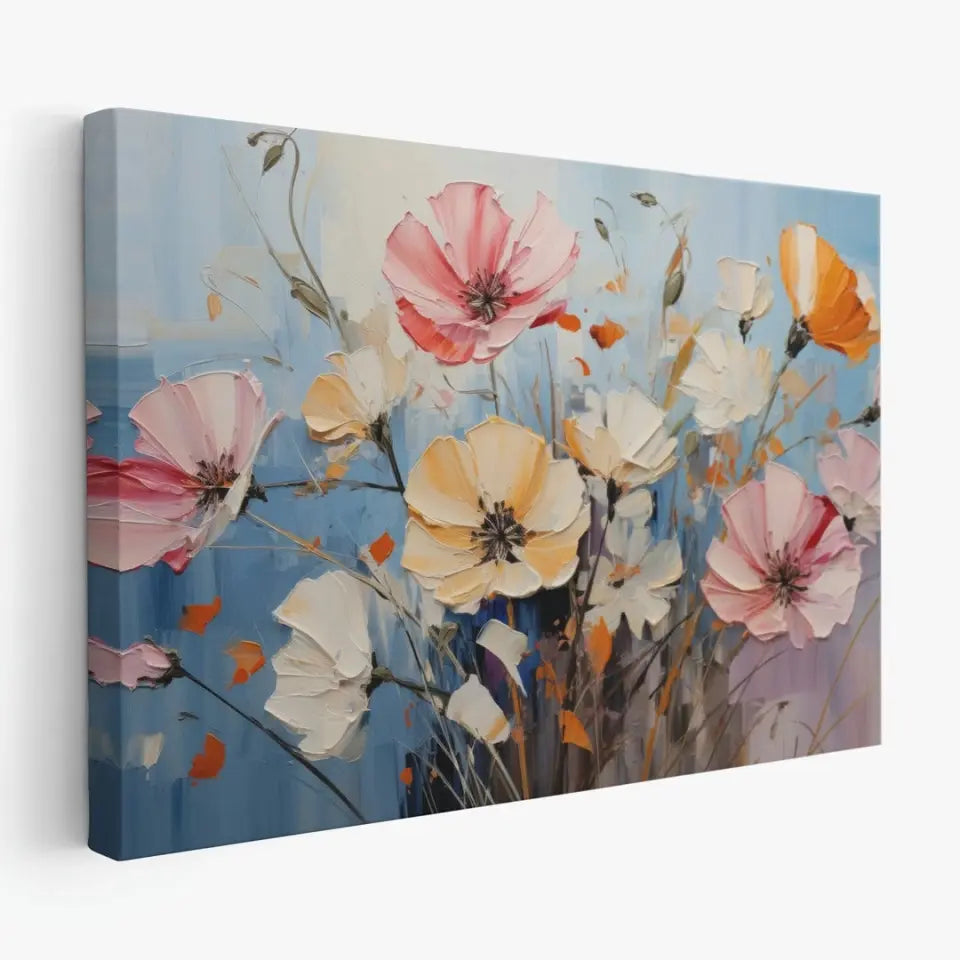 Abstract oil painting of flowers I