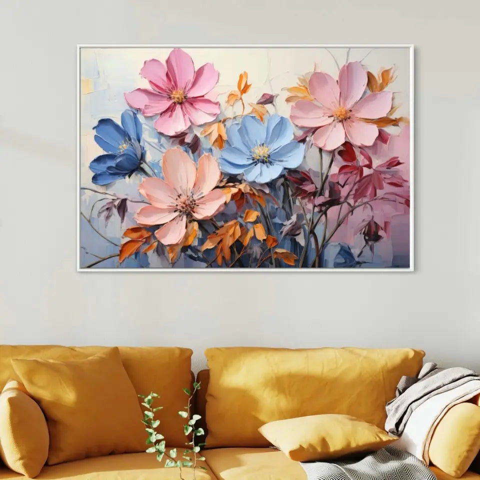 Abstract oil painting of flowers II