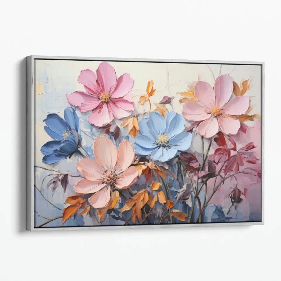 Abstract oil painting of flowers II