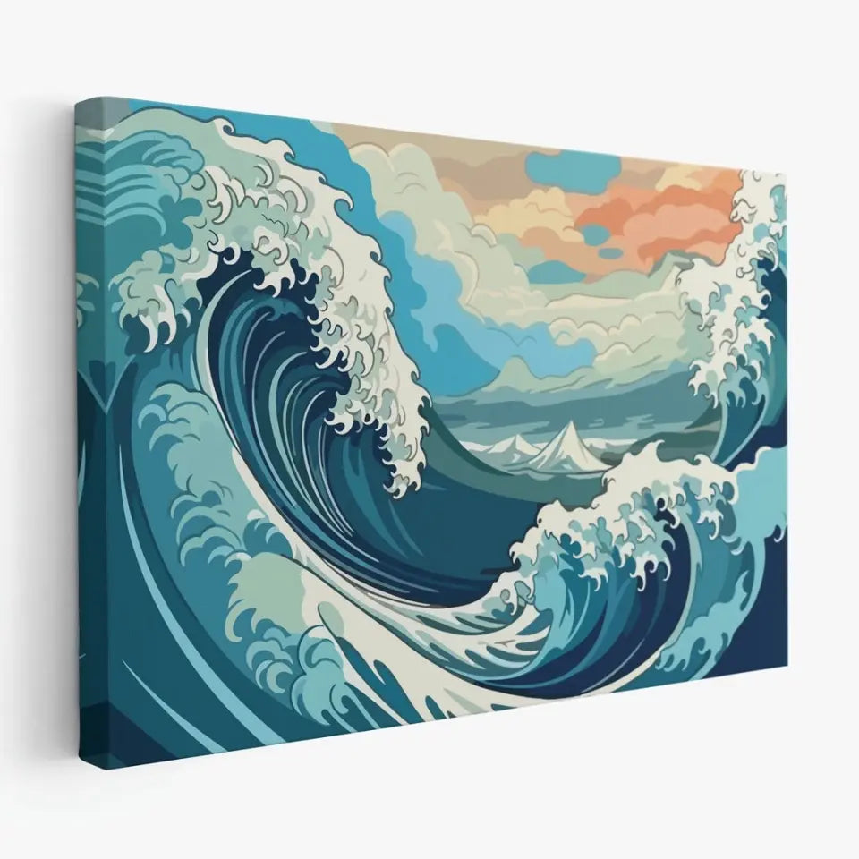 Blue waves on the ocean I