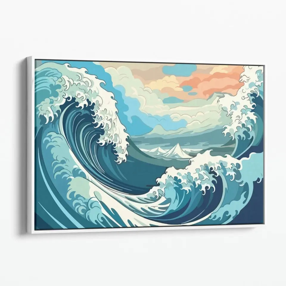 Blue waves on the ocean I