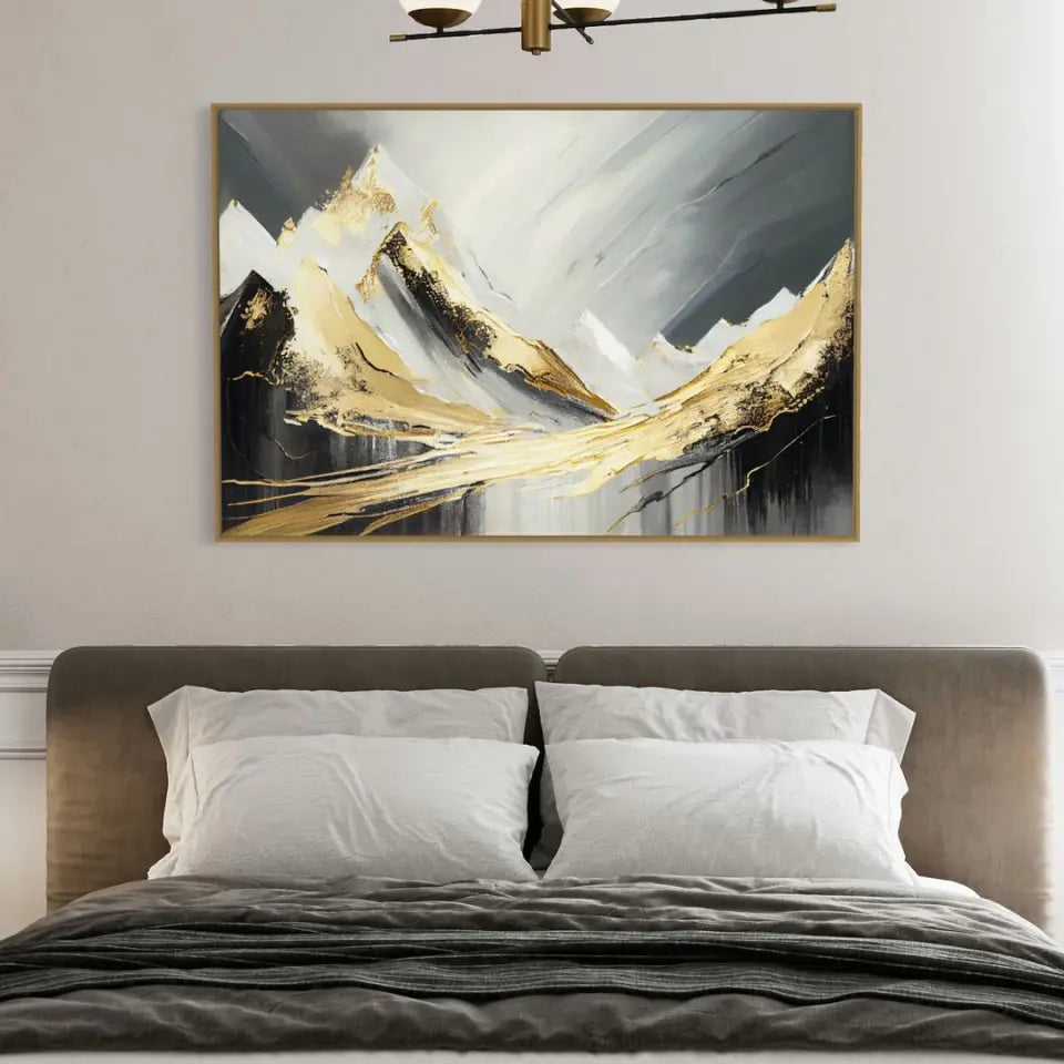 Luxury golden mountain