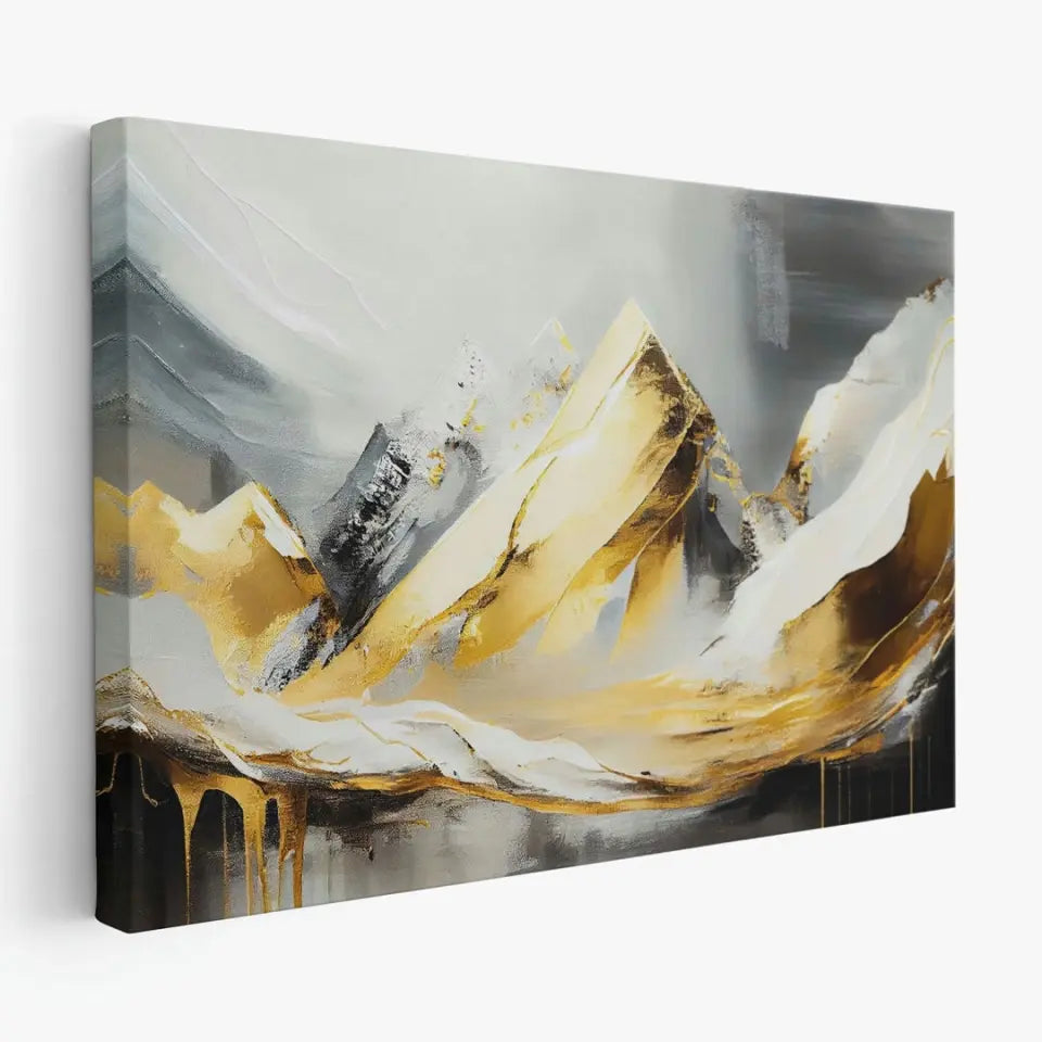 Oil Painting of a majestic mountain