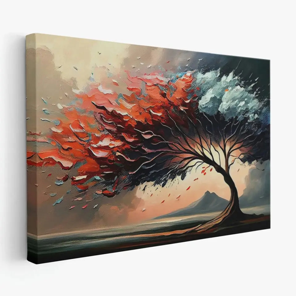 Oil painting of a wonderful tree