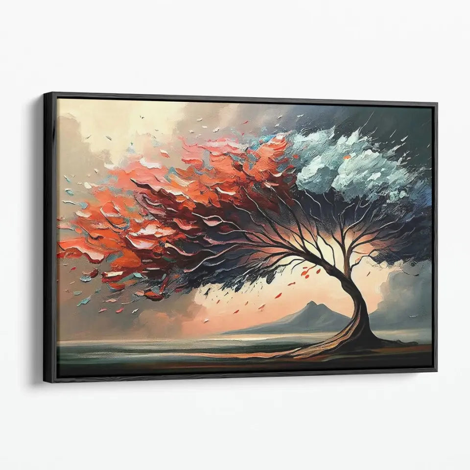 Oil painting of a wonderful tree