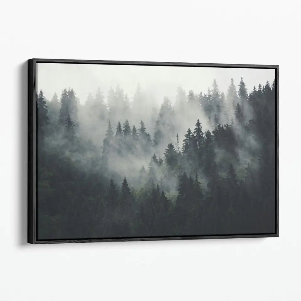 Mountain landscape and fir forest