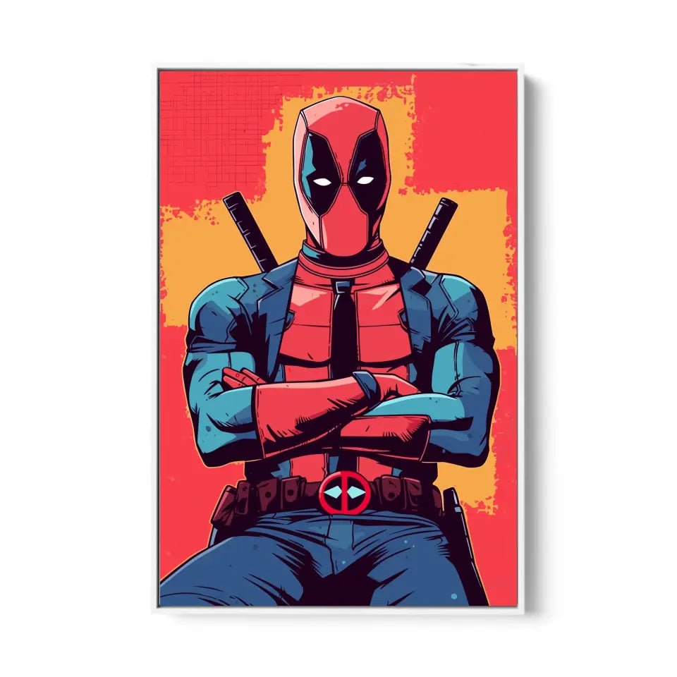 Colorful pop art of deadpool I