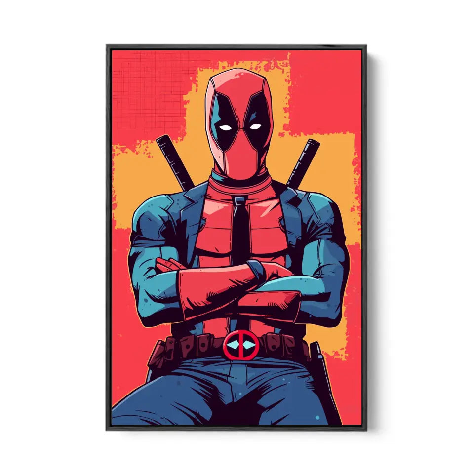 Colorful pop art of deadpool I