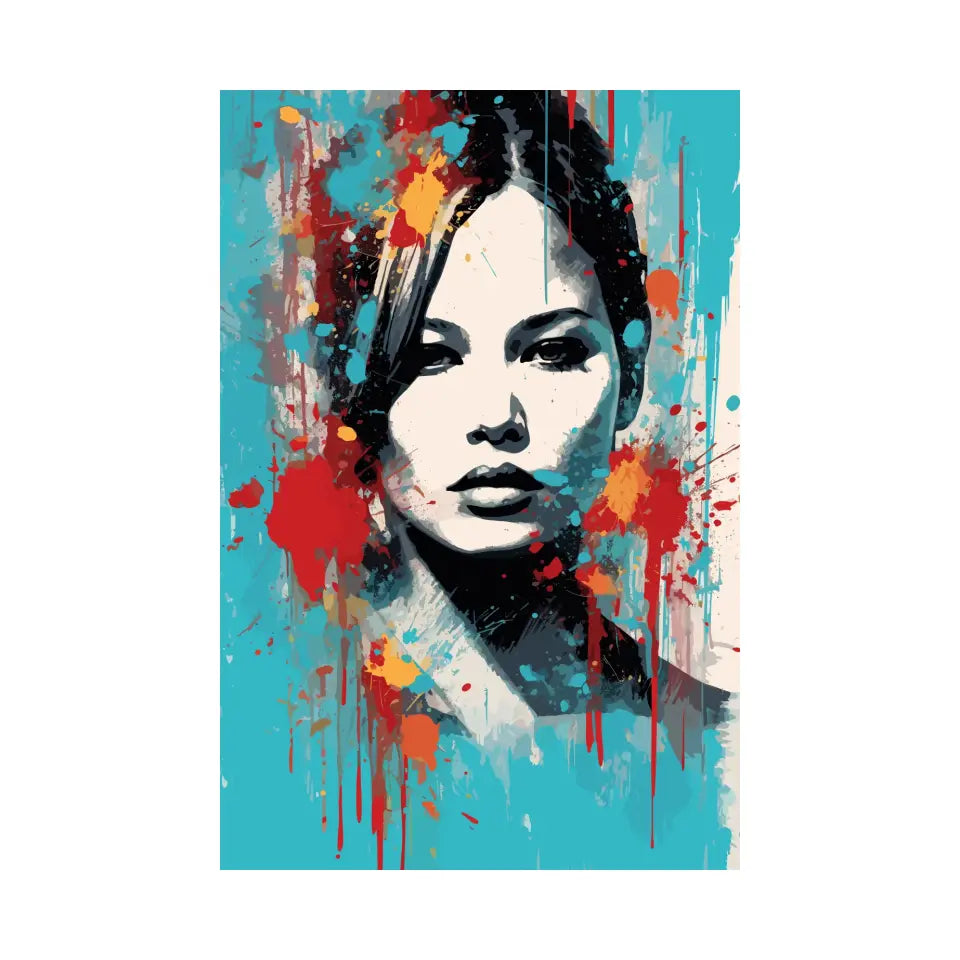 Colorful pop art of Jennifer Lawrence I