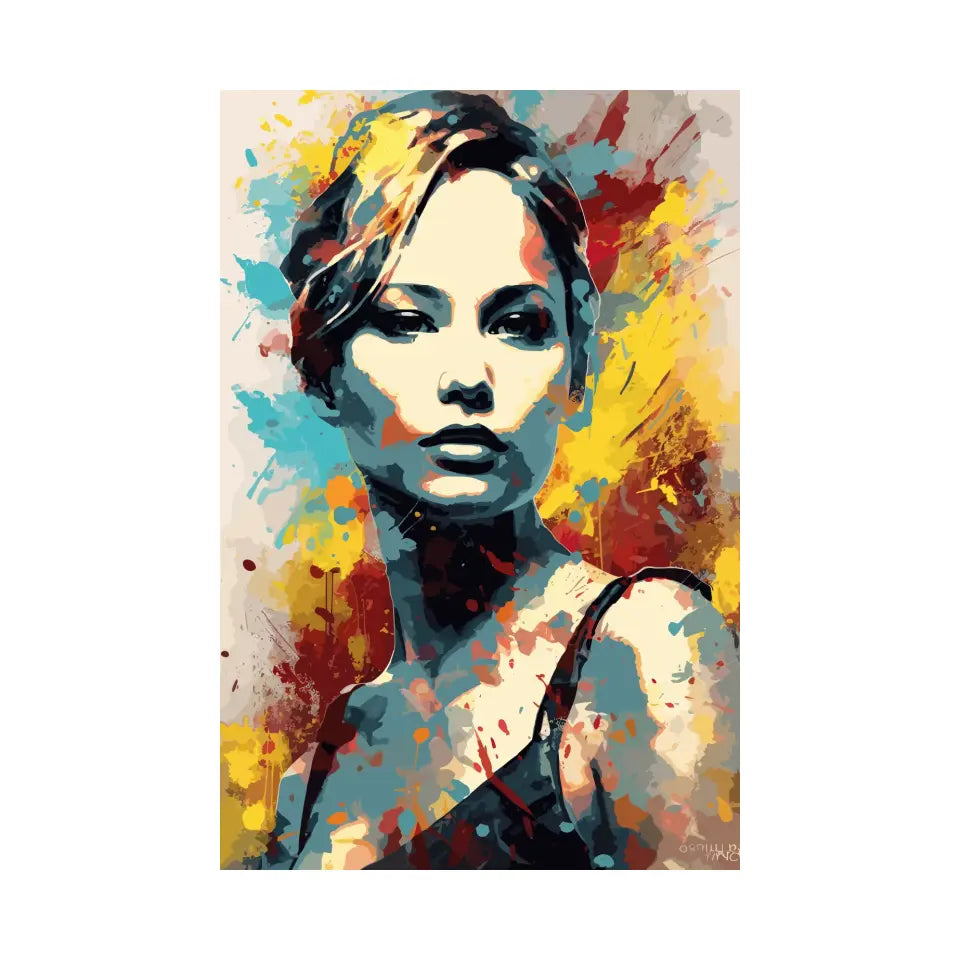 Colorful pop art of Jennifer Lawrence I