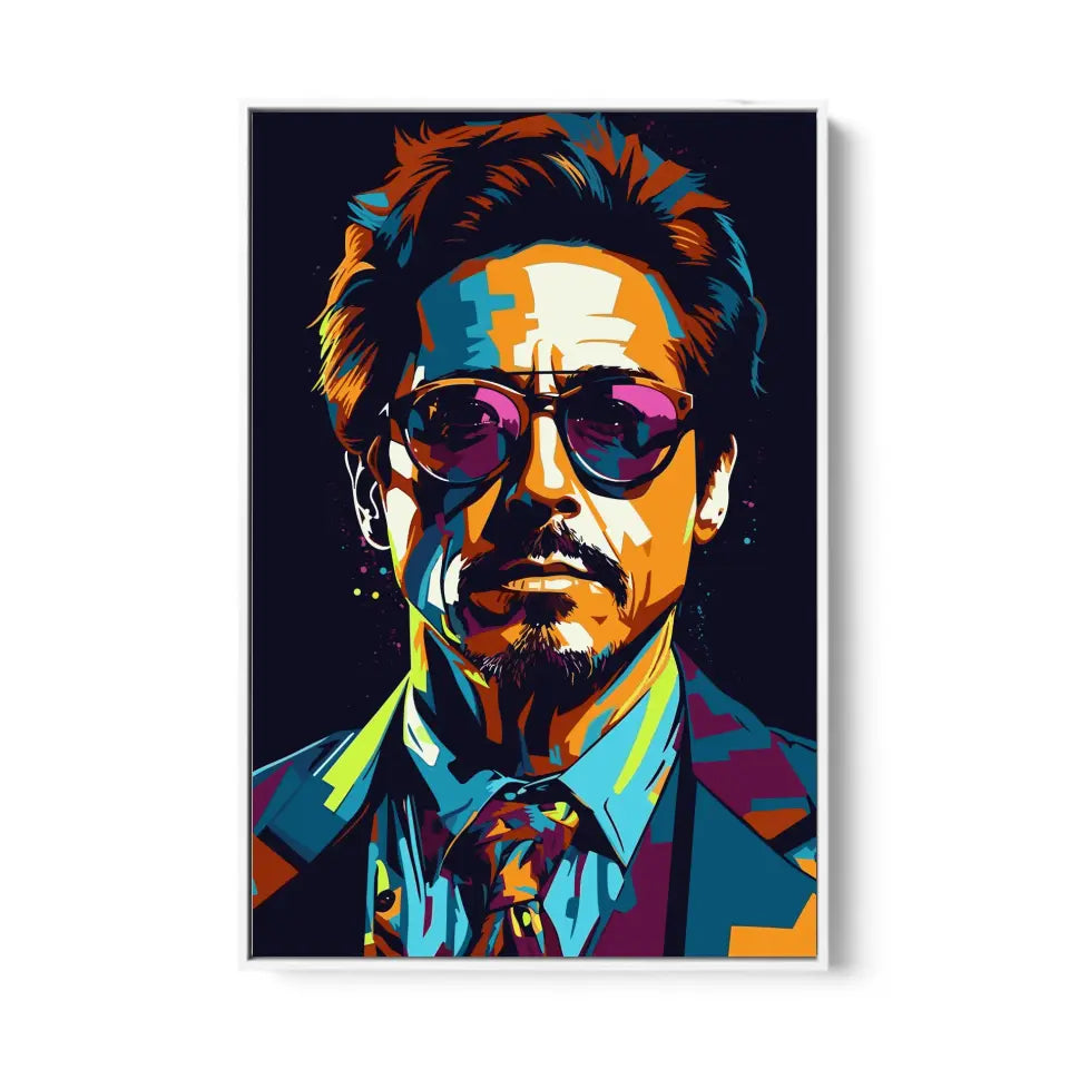 Colorful pop art of Robert Downey Jr II