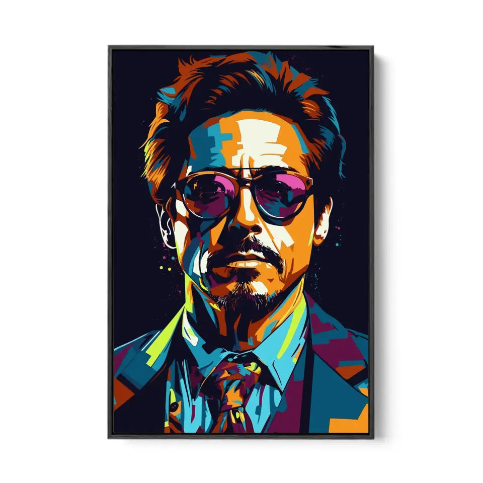 Colorful pop art of Robert Downey Jr II