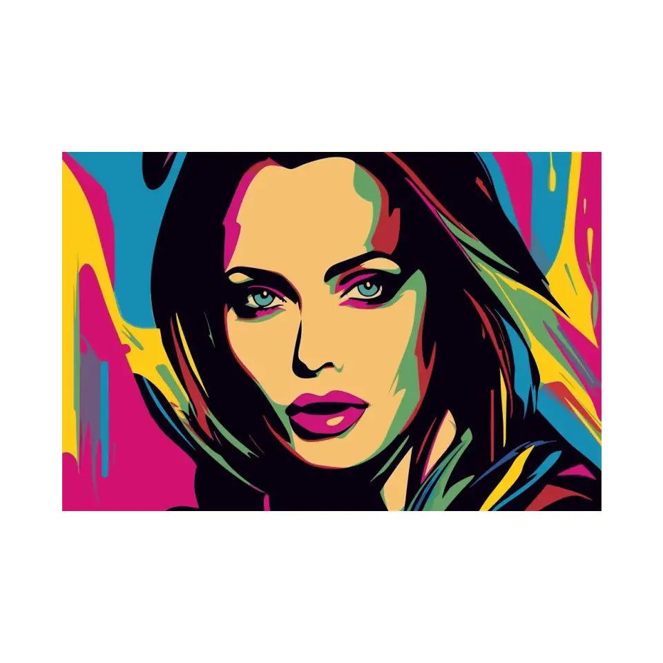 Colorful pop art of Angelina Jolie II