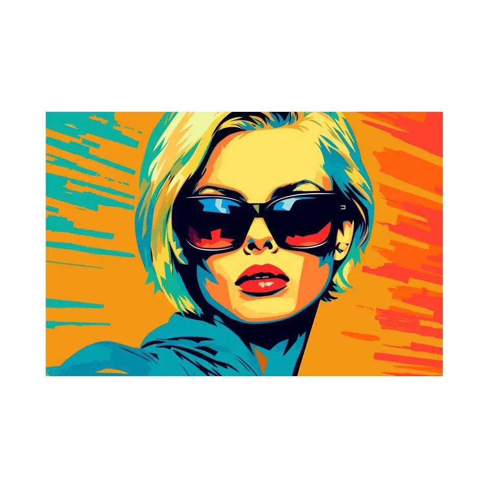 Colorful pop art of Charlize Theron I