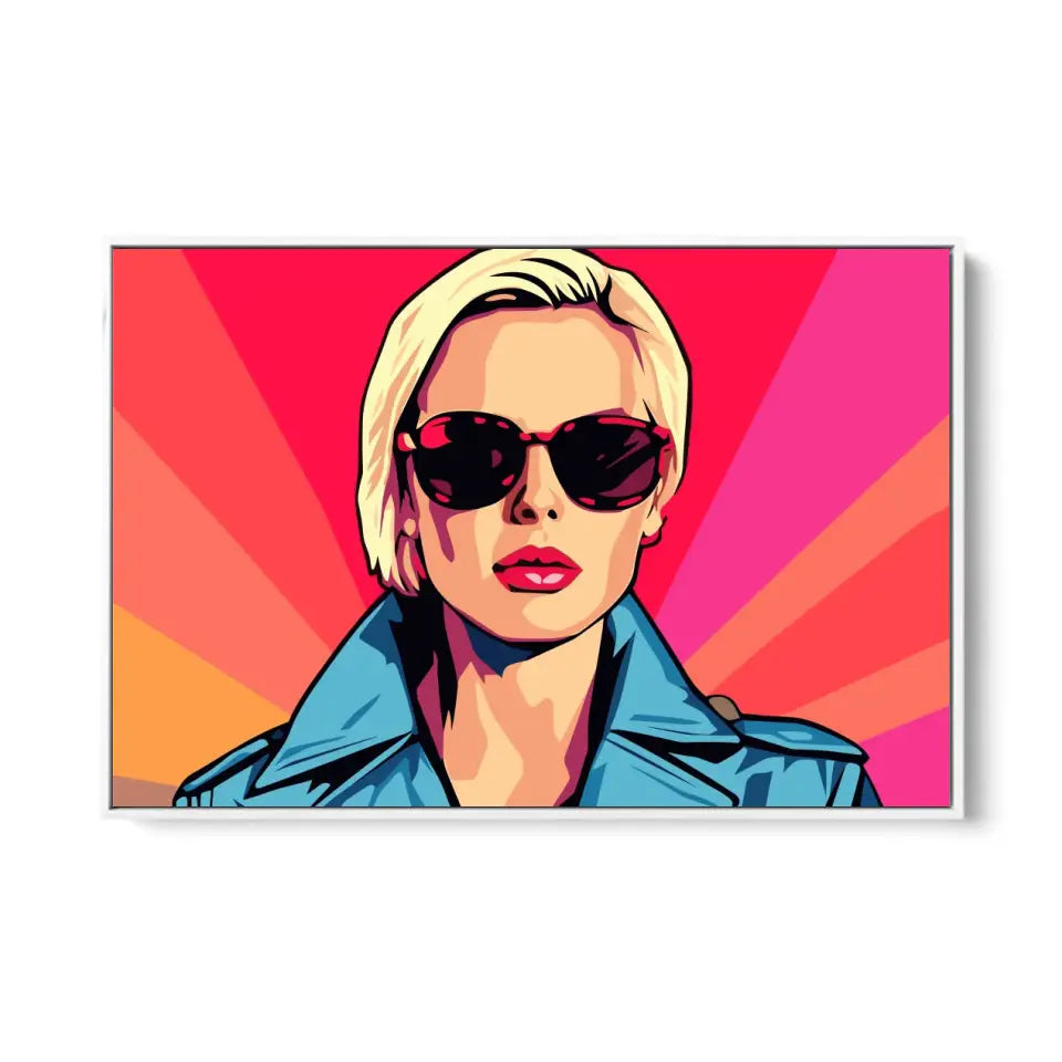 Colorful pop art of Charlize Theron II