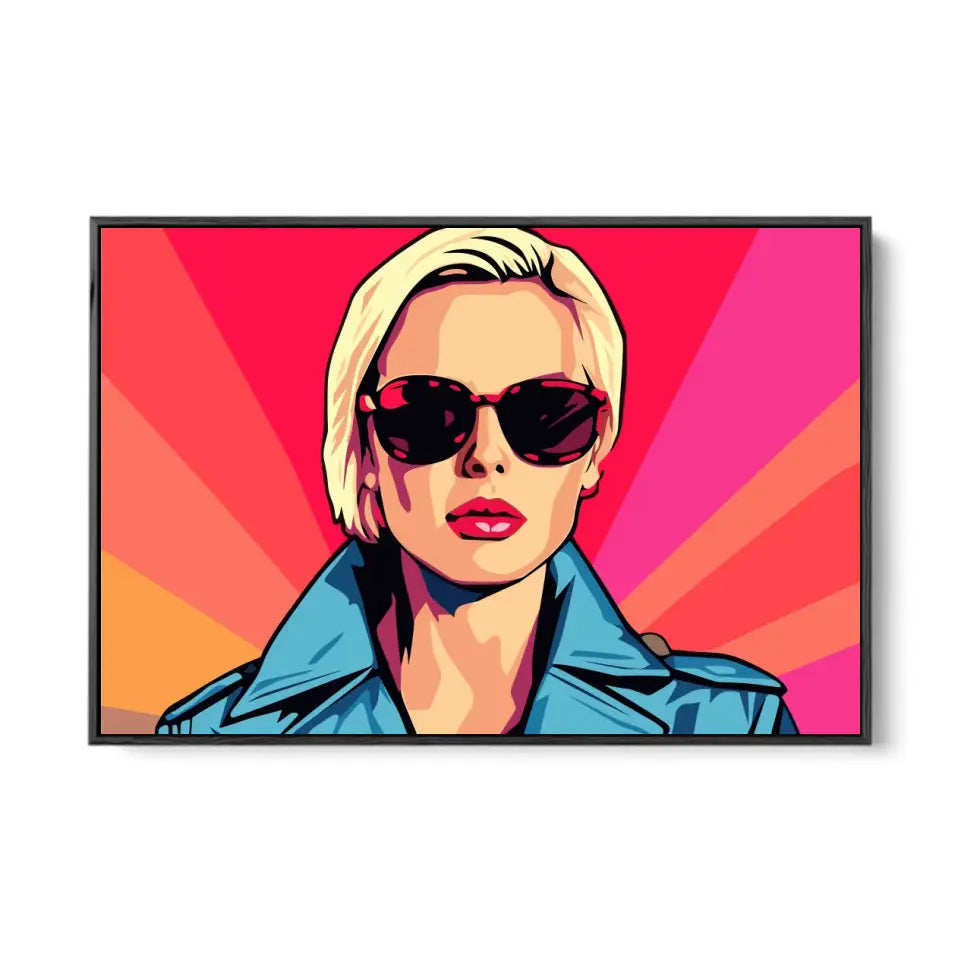 Colorful pop art of Charlize Theron II