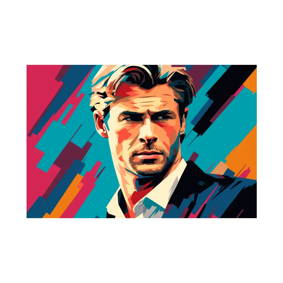 Colorful pop art of Chris Hemsworth I