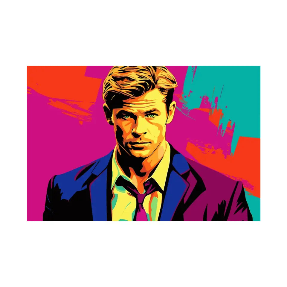 Colorful pop art of Chris Hemsworth II