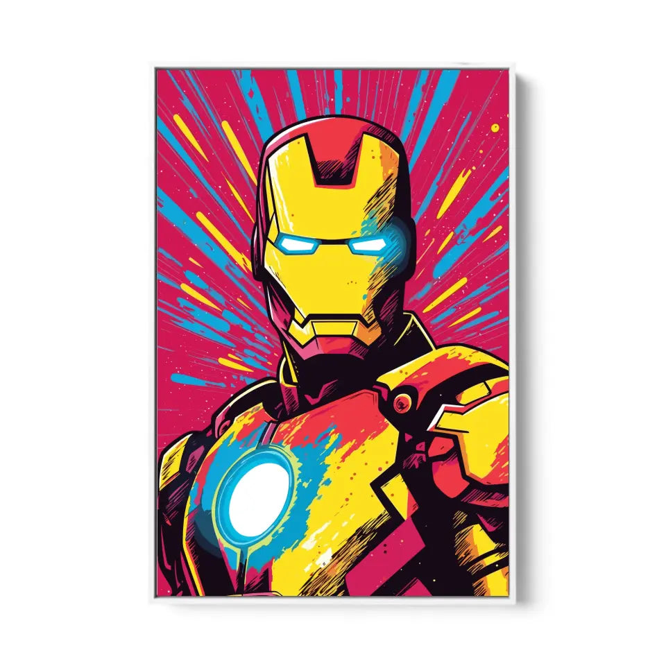 Colorful pop art of Iron man II