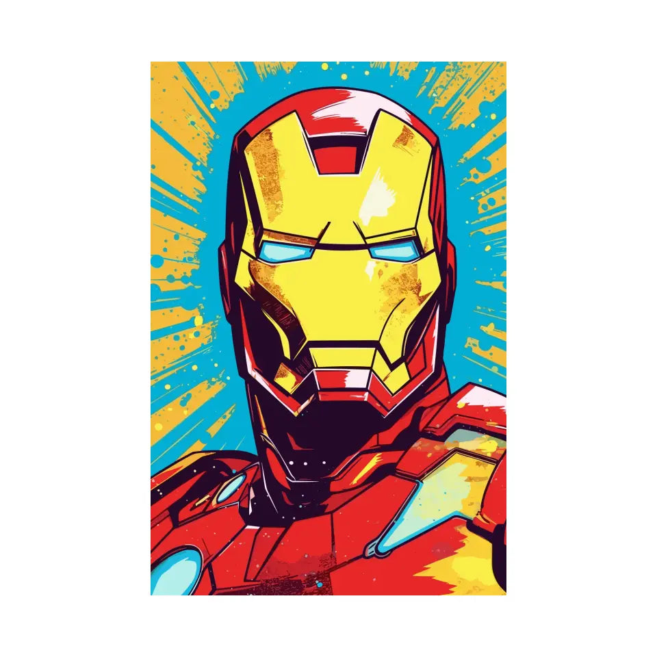 Colorful pop art of Iron man I