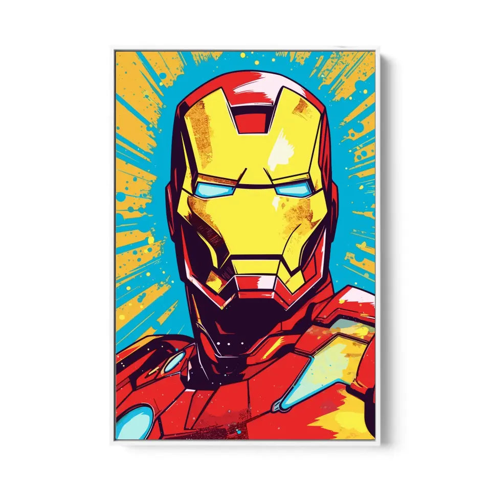 Colorful pop art of Iron man I