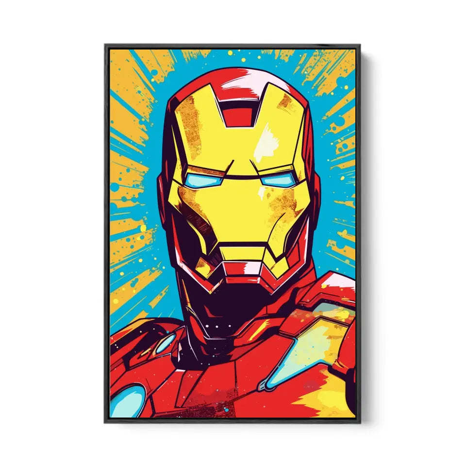 Colorful pop art of Iron man I