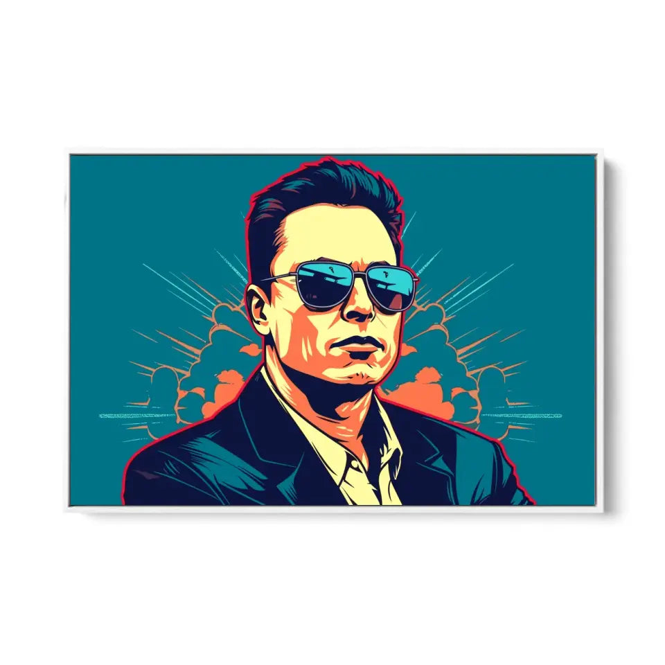 Colorful pop art of Elon Musk I