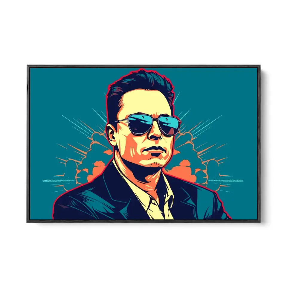 Colorful pop art of Elon Musk I